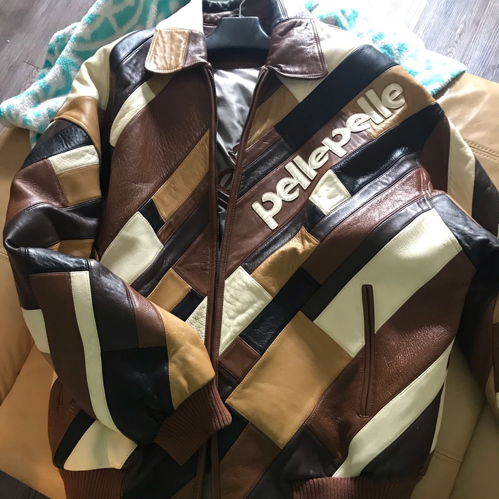 Men’s Pelle Pelle Patchwork Leather Jacket